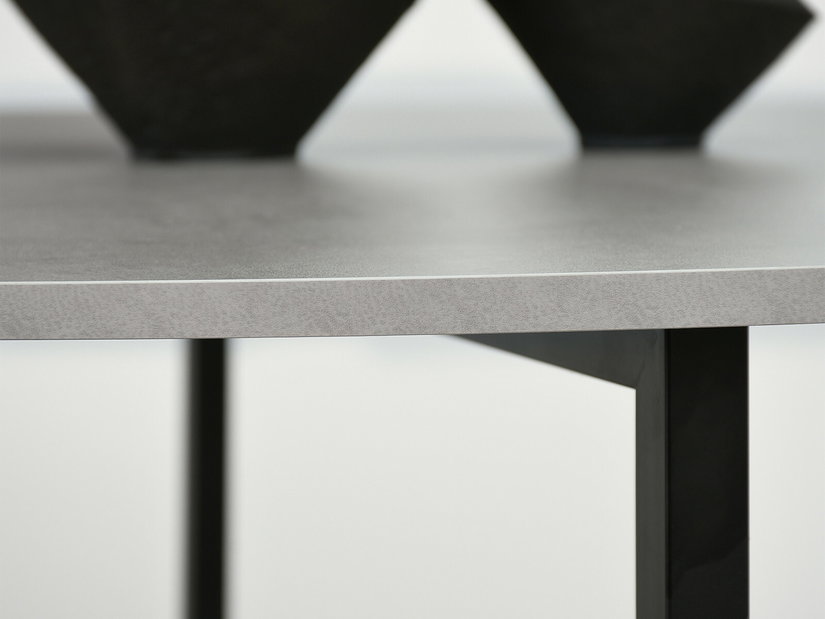 Masă de sufragerie Bird (beton + negru)