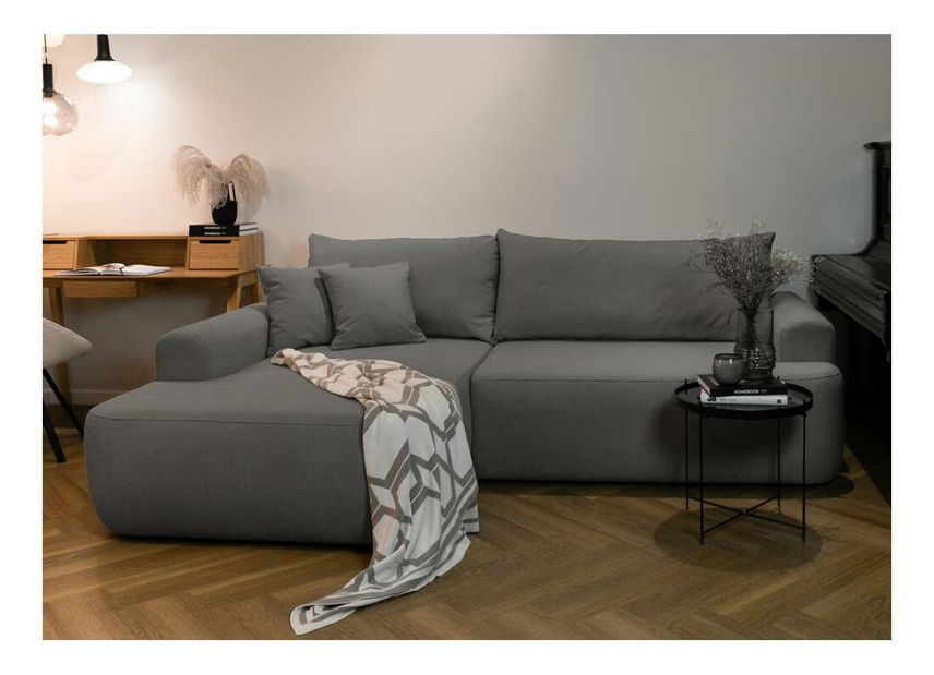 Rohová sedacia súprava Olivo I (L) (sivočierna svetlejšia + čierna)