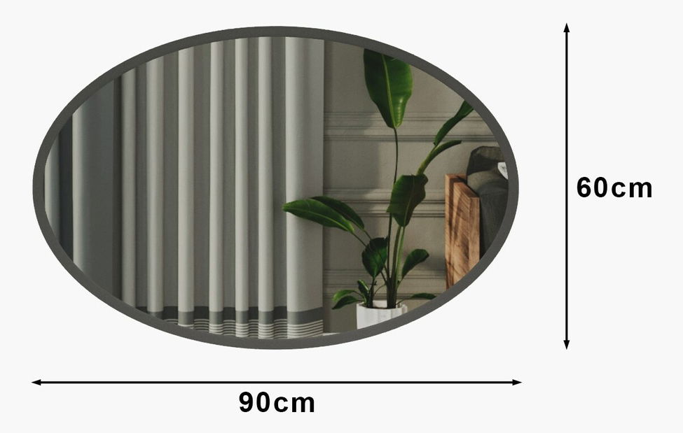 Ogledalo Beyonisimo (antracit)