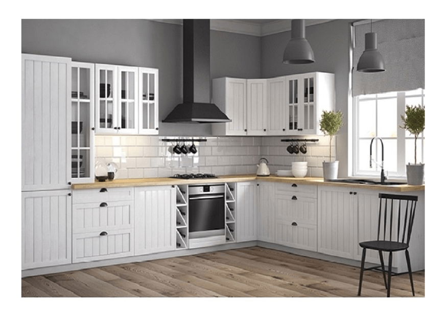 Gornji kuhinjski ormarić G60KN Provense (bijela + bor andersen)