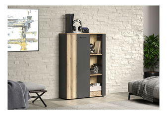 Vitrina Esferas 3 (grafit + hrast evoke) 