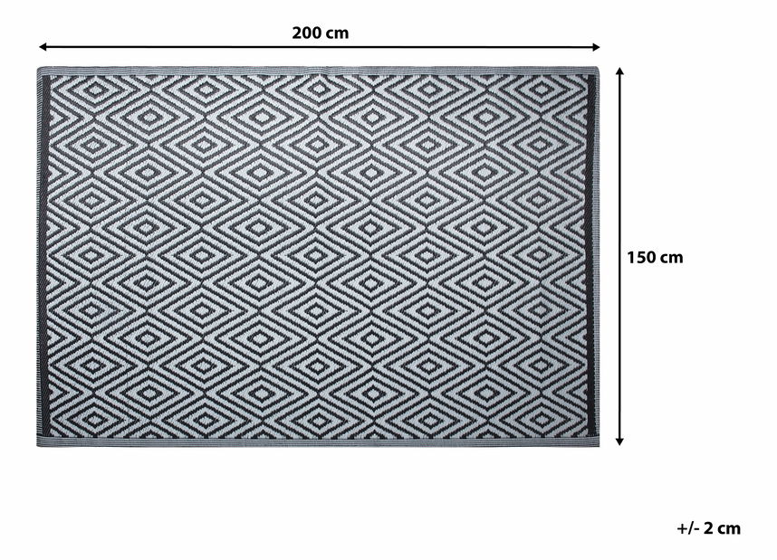 Koberec 150x200 cm SAREO (sivá)