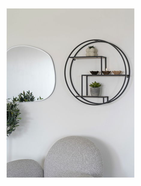 Polička Rinora (čierna + prírodná)