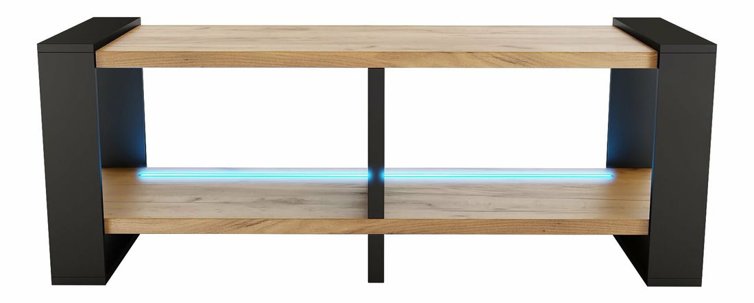 TV stolić Nicolas (hrast craft) (s RGB LED rasvjetom)