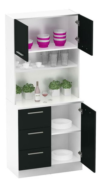 Kuhinjski kutak Lester NEW (bijela + crna)