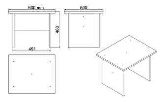 Set mobilier birou Volgenzo 11 (alb)