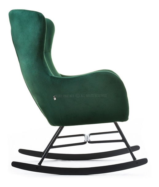 Fotelja Nesia (zelena + crna bukva)