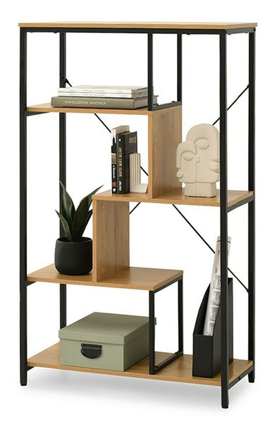 Regál Harp A (tölgy + fekete)