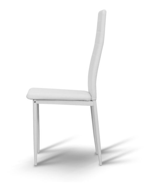 Scaun de sufragerie Collort nova (alb piele ecologică)