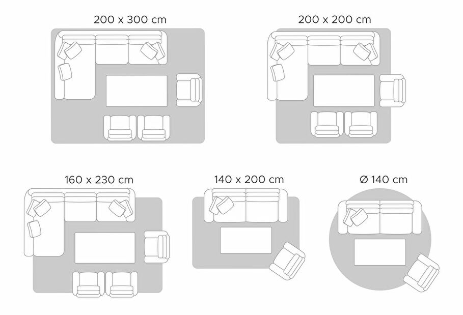 Covor 140x200 cm PERIVA (piele) (maro)