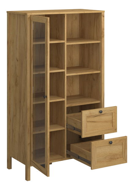 Vitrină Keira 1W2S (Stejar craft auriu)