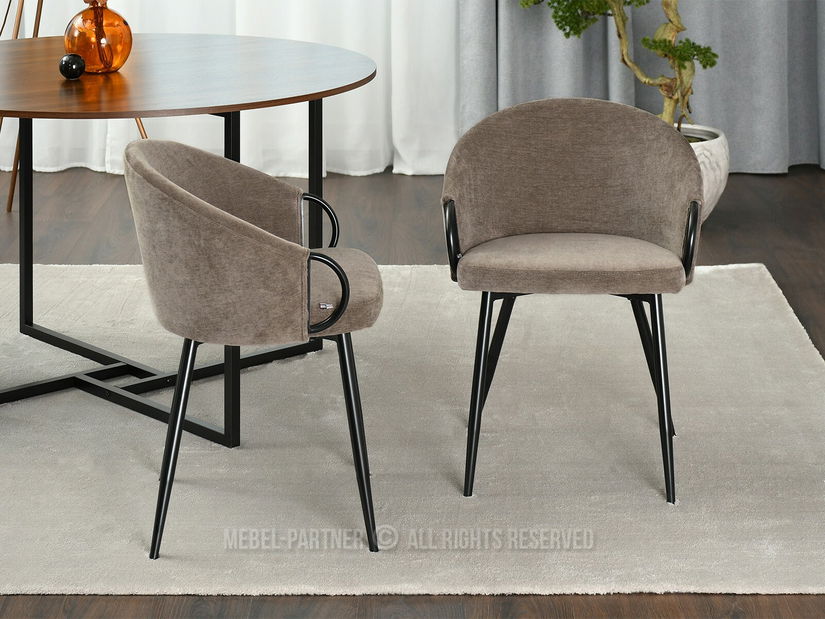 Scaun Carma K (nisipiu + negru)