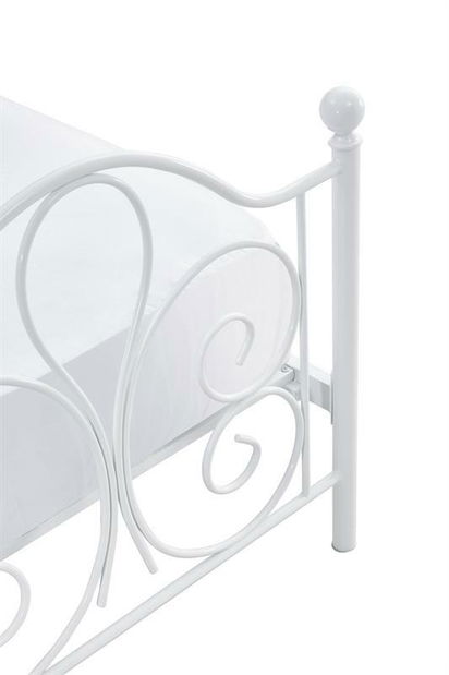 Jednostruki krevet 90 cm Patience (bez madraca) (bijela)