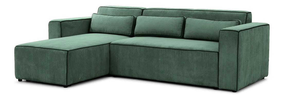 Rohová sedačka Castello (zelená) (L)