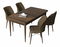 Jedálenský set Arpo (orech barokový + hnedá) (pre 4 osoby)
