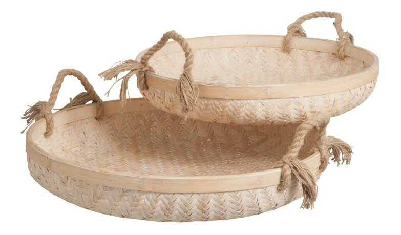 Doplnok do kuchyne Jolipa Stojan / podnos (58x58x11cm) (Prírodná)