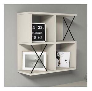 Polica Likime 2 (krem + crna)