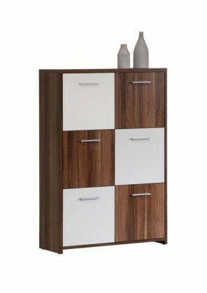 Komoda Quadro QDRK36 (orech vlašský + biela uni) *výpredaj