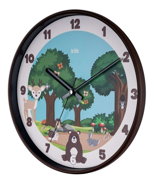 Nástenné hodiny Natty (hnedá)