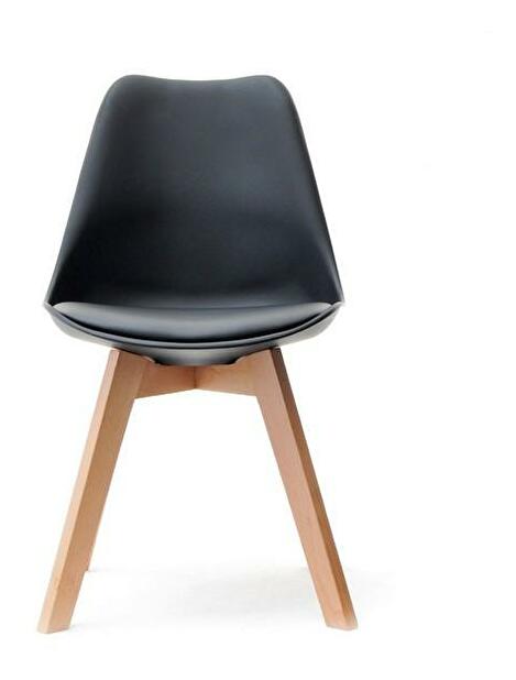 Stolica Large Wood (crna + bukva)