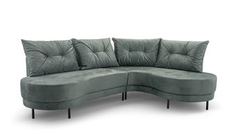 Rohová sedačka Aida (zelená) (P)