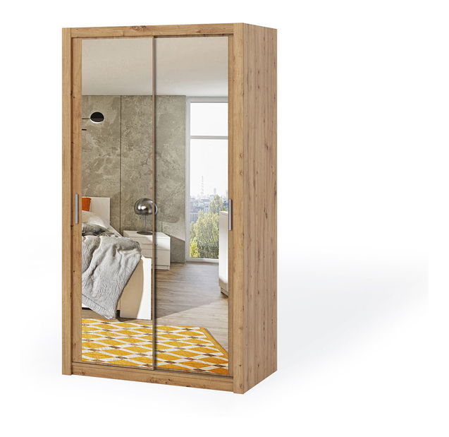 Ormar za garderobu Bonaparte SZ120 (hrast artisan) (s ogledalom)