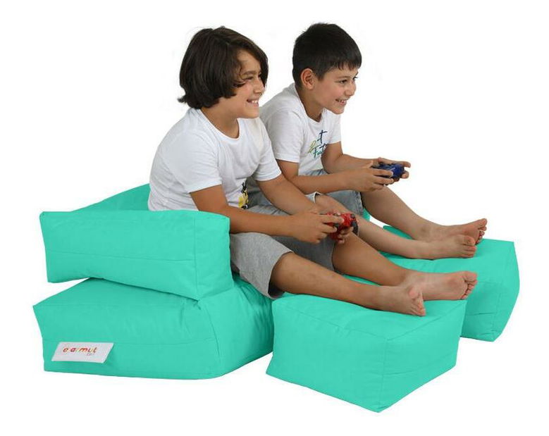 Fotoliu puf Kiddo (turcoaz)