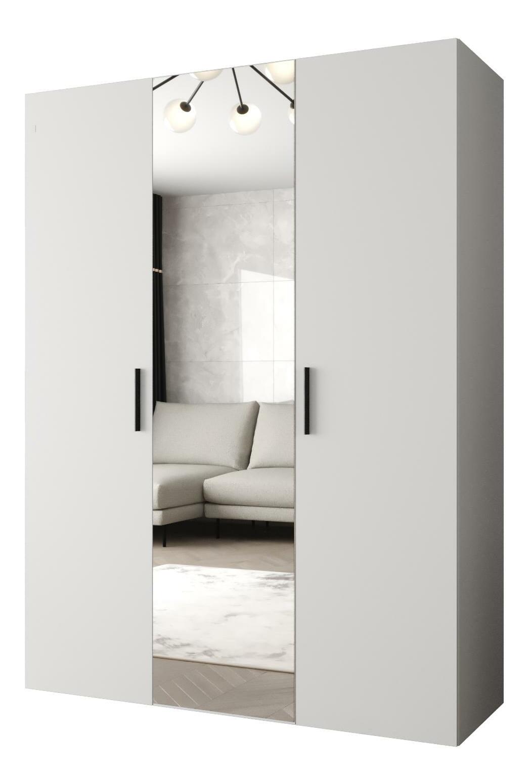 Dulap de haine 150 cm Borry 2 (alb + Negru)