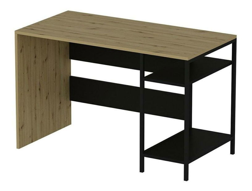 Masă PC Vivube (negru + stejar) 