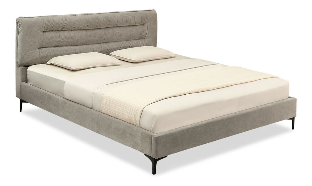 Manželská posteľ 180 cm Creame 180 (sivá + čierna)