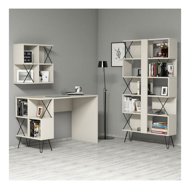 Uredski set Likime 1 (krem + crna)