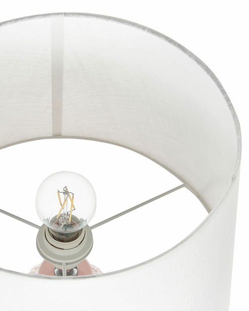 Asztali lámpa Zaniyah (rózsaszín) 