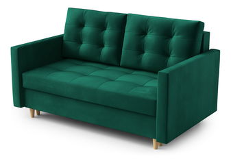 Pohovka dvojsedačka Jennifer (tmavozelená)