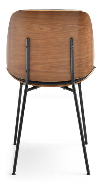 Stolička Jordan (orech tmavý + čierna)