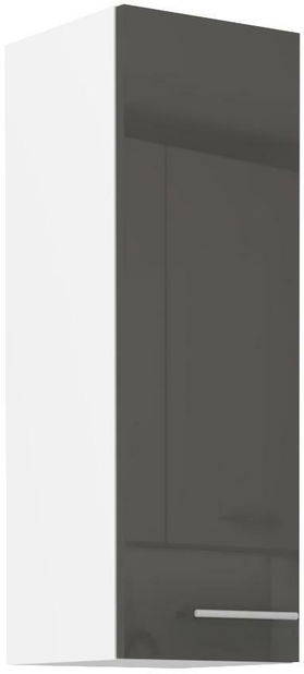 Horná kuchynská skrinka Lavera 30 G-90 1F (korpus: biela + front: lesk sivý)