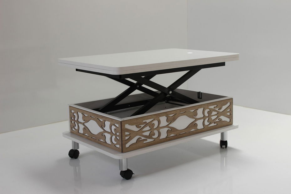 Konferenčný stolík Adat (biela)