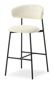 Barová stolička Inezenente (krémová + čierna)