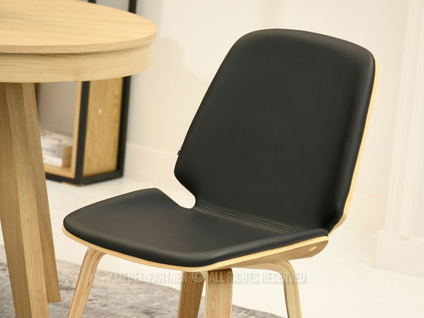 Étkezőszék Vicisitudes (fekete + tölgy)