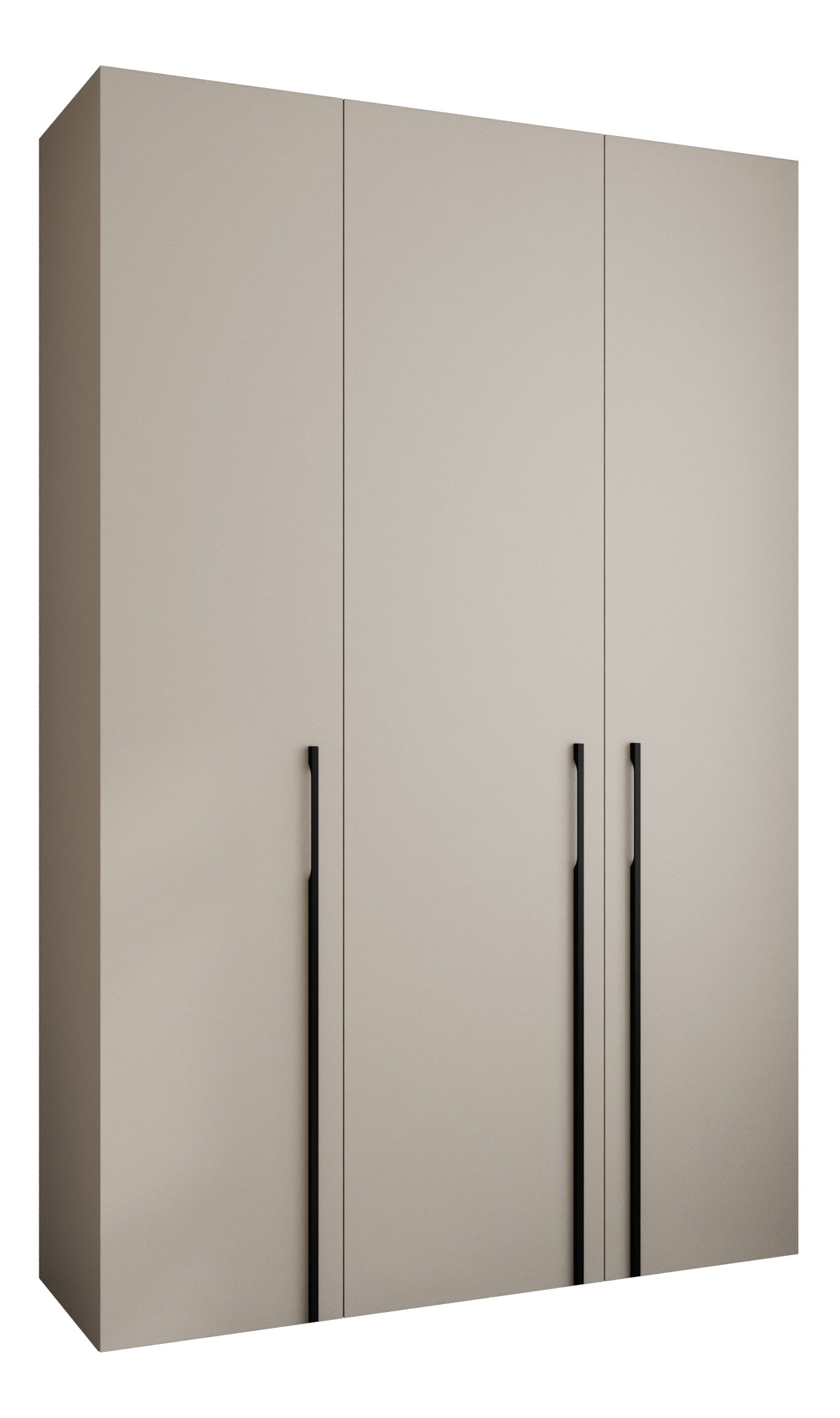 Ormar za garderobu 160 cm Carmela 50-3 (kašmir + crna)