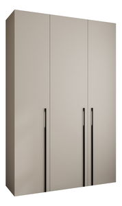 Ormar za garderobu 160 cm Carmela 50-3 (kašmir + crna)