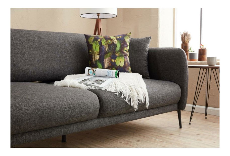 Kutna garnitura Victory (L) (antracit + crna)