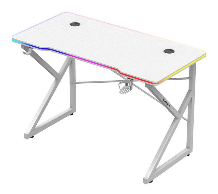 PC stolić Hyperion 1.7 (bijela + šarena) (s LED rasvjetom)