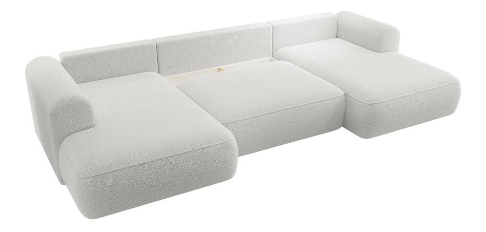 U alakú sarokkanapé Olivo U (B) (világosszürke + fekete)