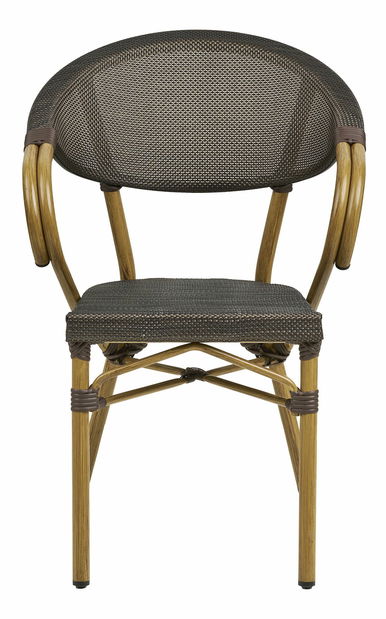 Záhradná stolička Celmira (tmavohnedá)