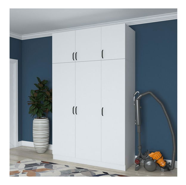 Dulap cu rafturi Bafaretta 4 (alb)