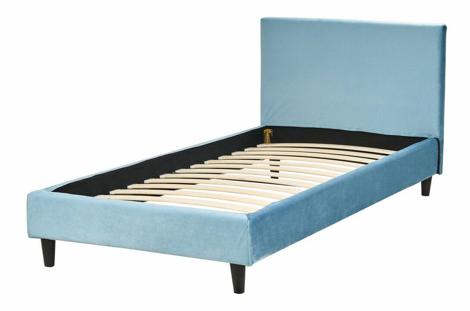 Jednolôžková posteľ 200 x 90 cm Ferdinand (modrá) (s roštom)