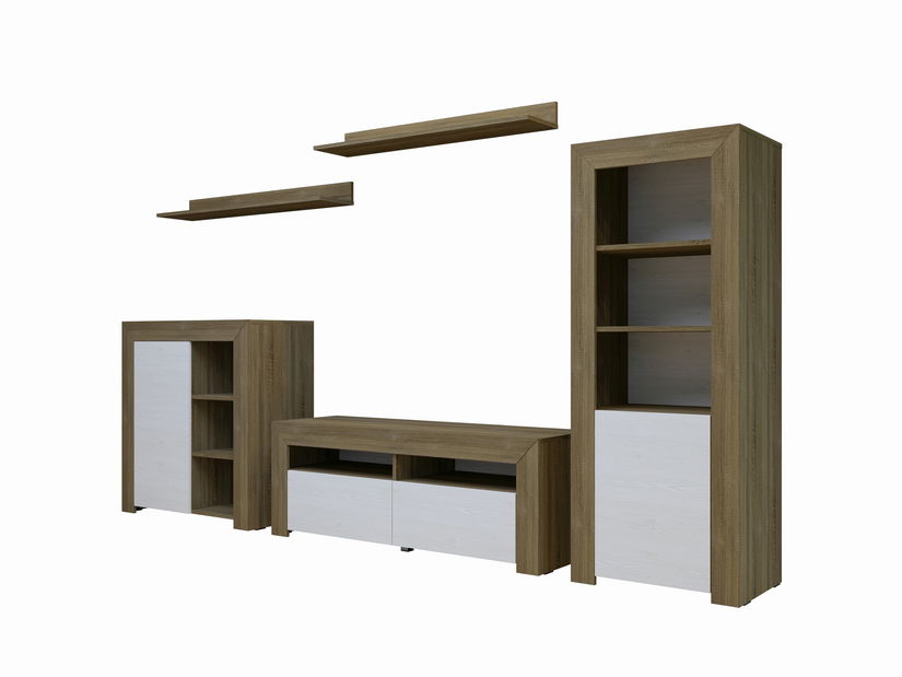 Set za dnevni boravak Moses Typ 10 (sibiu ariš + bijela)