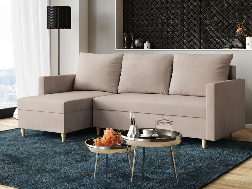 Sarokkanapé Ronaldo (B) (világosbézs)