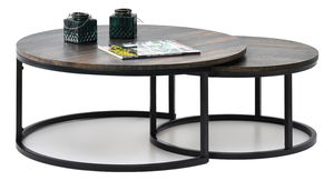 Konferenčný stolík Kolja Zest Xl (dub + čierna)