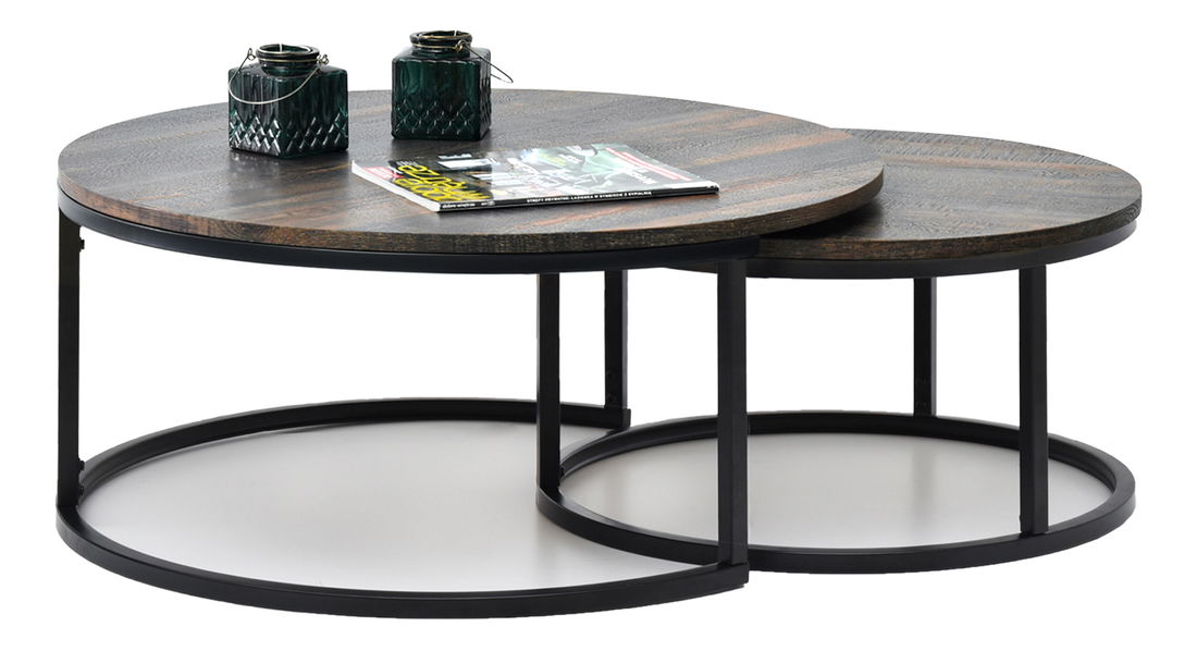 Konferenčný stolík Kolja Zest Xl (dub + čierna)